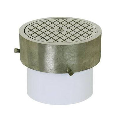 CLEANOUT 4 PVC ON-GRADE ADJUSTABLE 851-44N NICKEL-BRONZE COVER