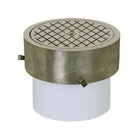 CLEANOUT 6 PVC ON-GRADE ADJUSTABLE 851-46N NICKEL-BRONZE COVER