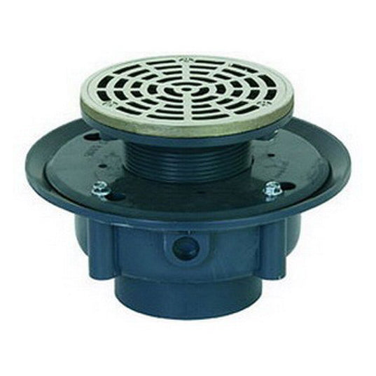 DRAIN 3 PVC FLASHING 863-435NR ROUND NICKEL-BRONZE RING/STRAINER 5-1/2 DIAMETER