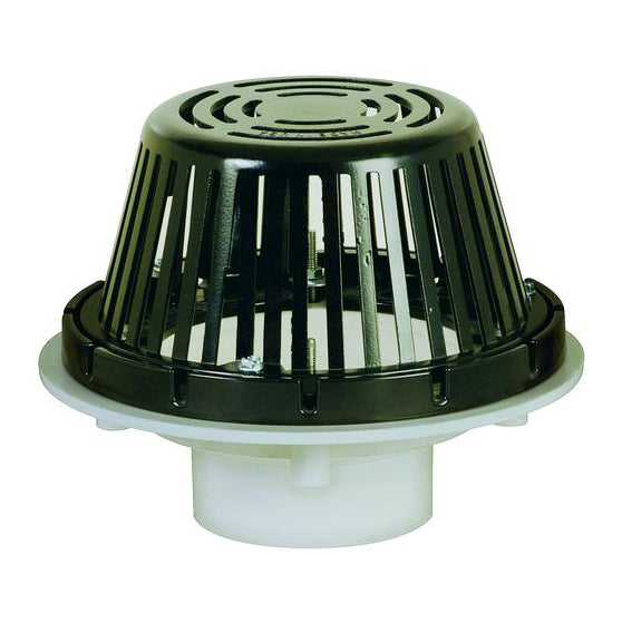 DRAIN 6 PVC SOLVENT WELD ROOF 868-P6M ALUMINUM DOME STRAINER