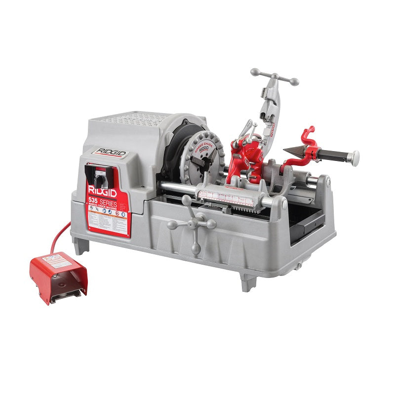 Threading Machine 115V 50/60Hz 1/2" to 2" NPT Hammer Chuck 36 RPM Model 535