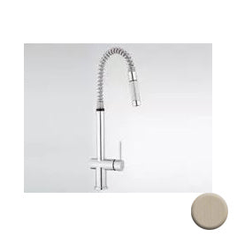 Professional Single Handle Pull-Down Kitchen Faucet Satin Nickel