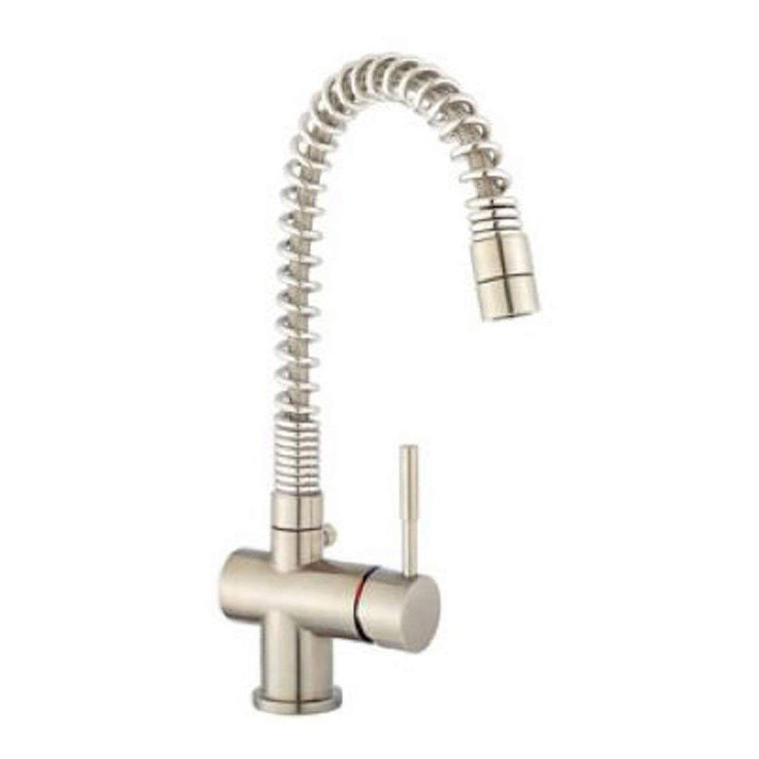 Professional Single Handle Kitchen Faucet Satin Nickel