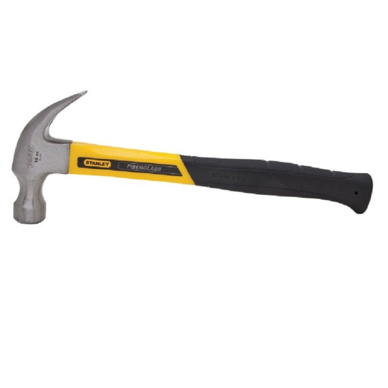 Curved Claw Fiberglass Nailing Hammer 16 Oz