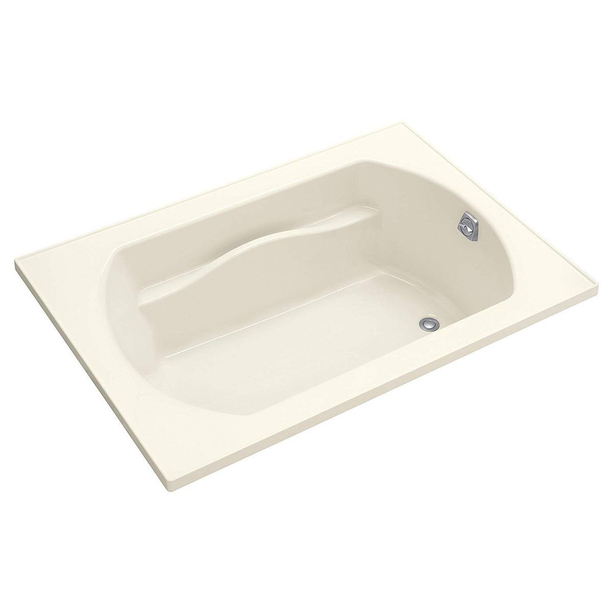 Lawson 60x42x20-5/16" Vikrell Bathtub w/End Drain in White