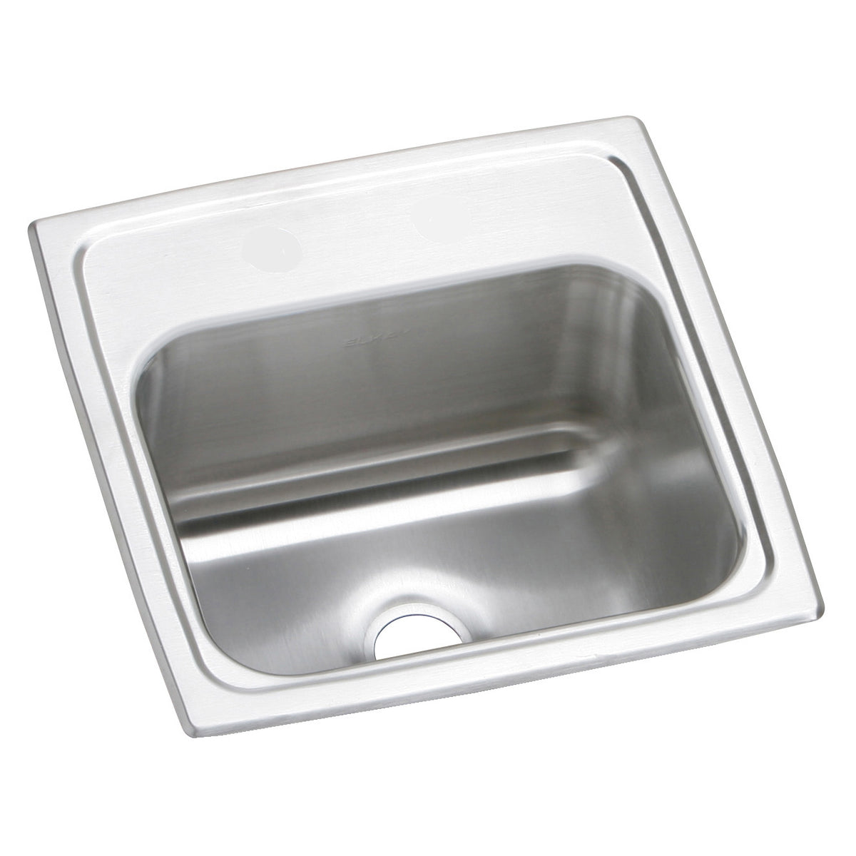 Pacemaker 15x15x6-1/8" SS Single Bowl Bar Sink w/0 Holes