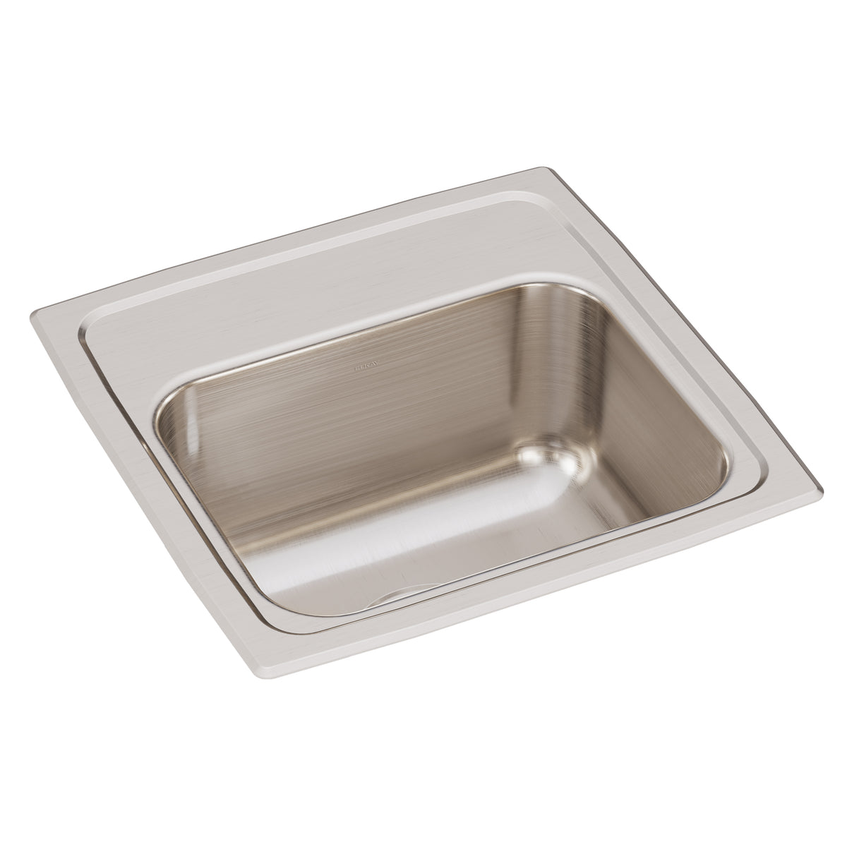 Lustertone Classic 15x15x7-1/8" SS 1-Bowl Bar Sink w/0 Holes