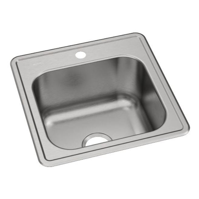 Celebrity 20x20x10-1/8" SS Single Bowl 0-Hole Laundry Sink