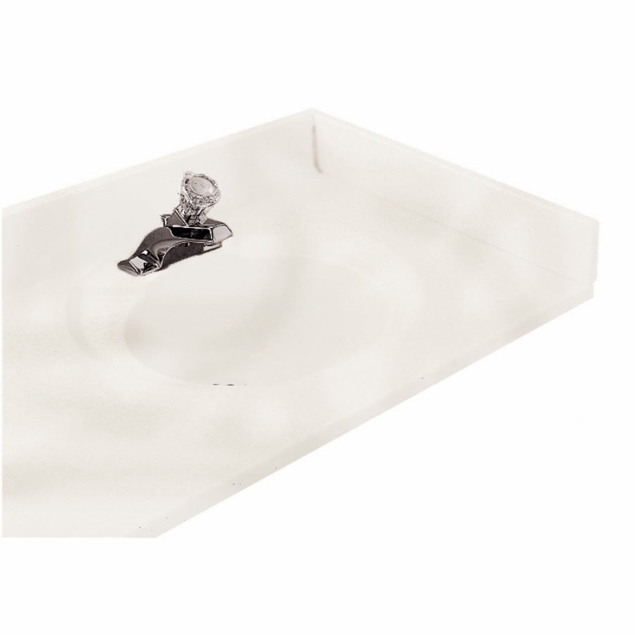 Right-Hand Sidesplash Only 22x4x3/5 White Swirl