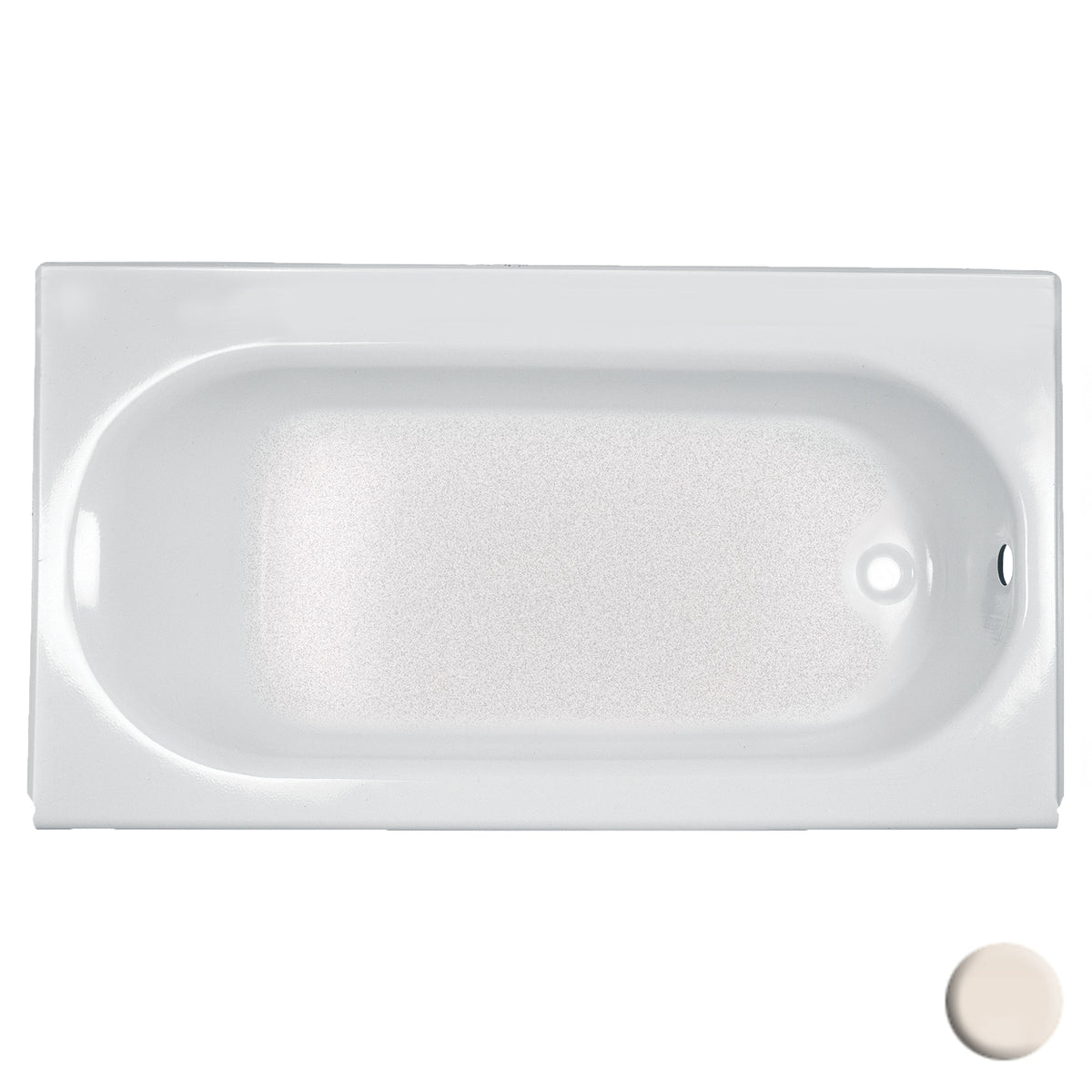Princeton 60x30" Bathtub in Bone w/LH Drain & Satin Trim