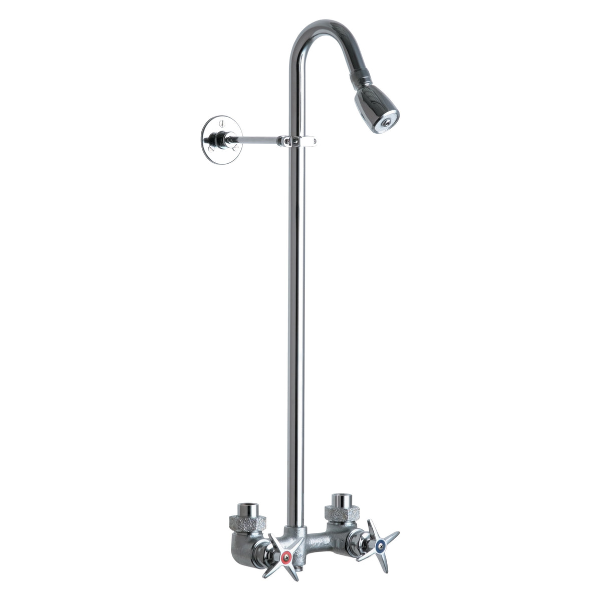 Commercial Shower System In Rough Chrome