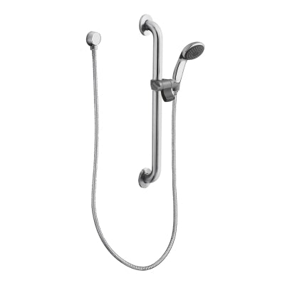 Commercial Handshower W/Slide/Grab Bar in Chrome