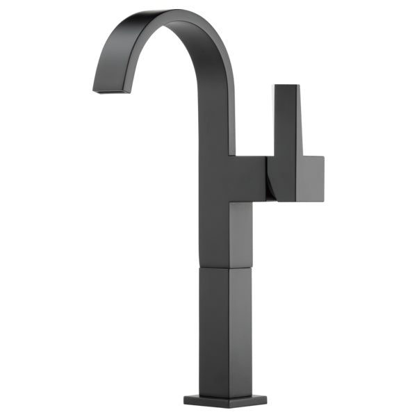 Brizo Siderna Single Hole Vessel Lav Faucet in Matte Black