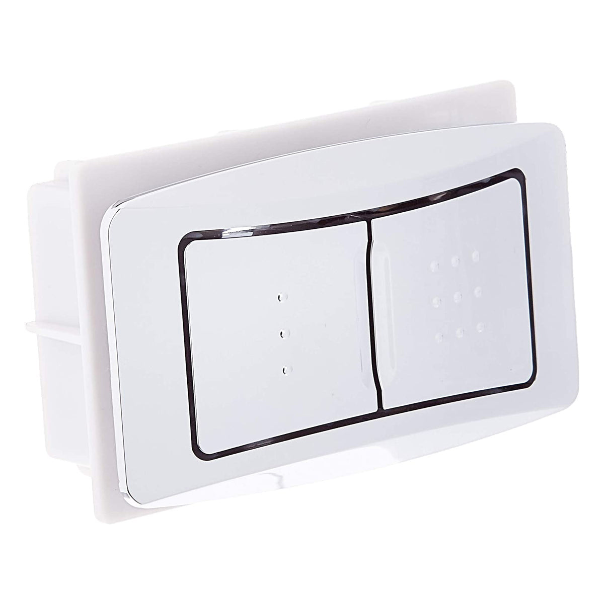 ACTUATOR 7381092-200-.0020A RECTANGULAR PUSH BUTTON CHROME