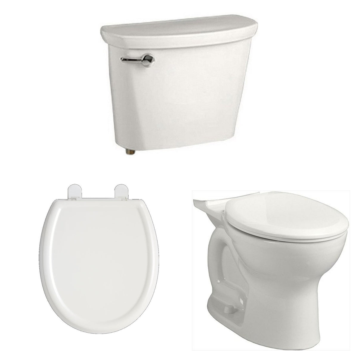 Cadet PRO 2-pc Round Front Toilet w/Slow Close Seat White