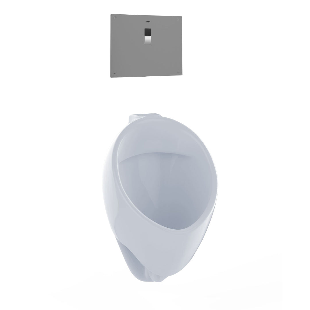 High Efficiency Washout Urinal in Cotton White w/Back Spud Inlet