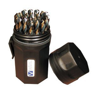 Jobber Length Drill Set w 135 deg Split Point,  29 pcs AQF-29P