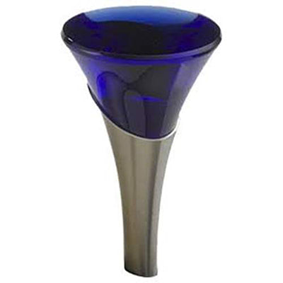 Brizo RSVP Final in Brushed Nickel w/Blue Crystal Top