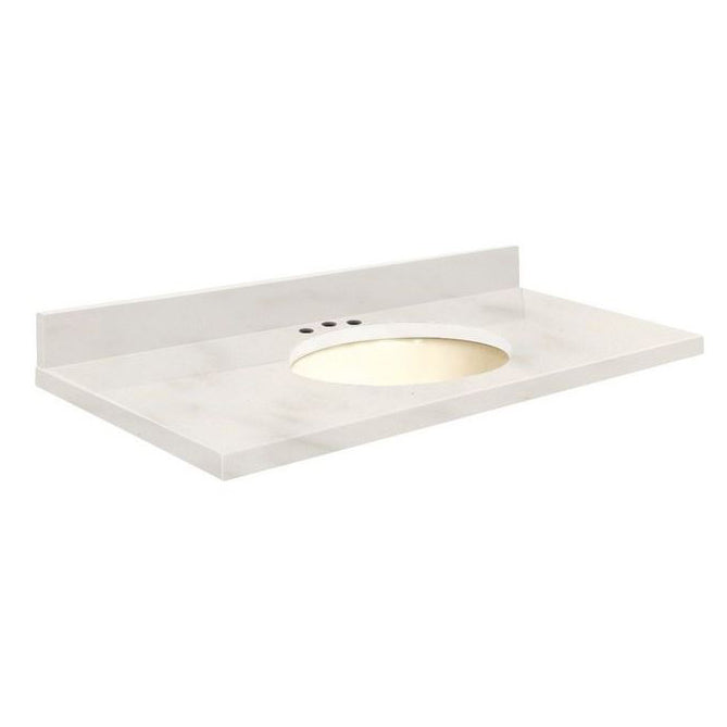 VANITY TOP 31X22 8CN QUARTZ Q3122-4M-A-B-8C ANTIQUE WHT