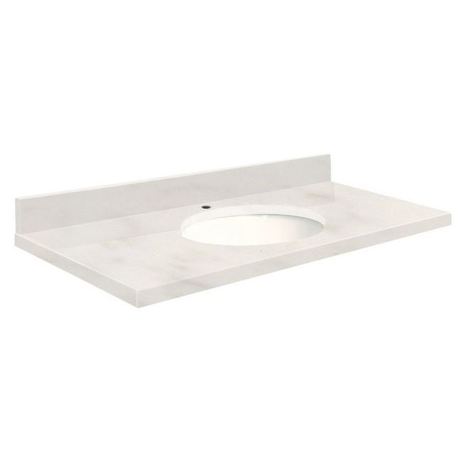 VANITY TOP 31X22 CHO QUARTZ Q3122-4M-A-W-1 ANTIQUE WHT