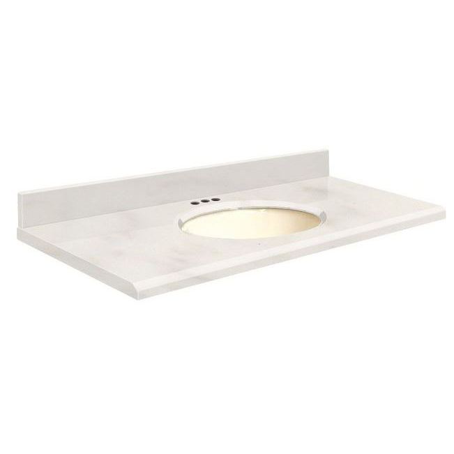 VANITY TOP 31X22 4CC QUARTZ Q3122-4M-E-B-4 ANTIQUE WHT