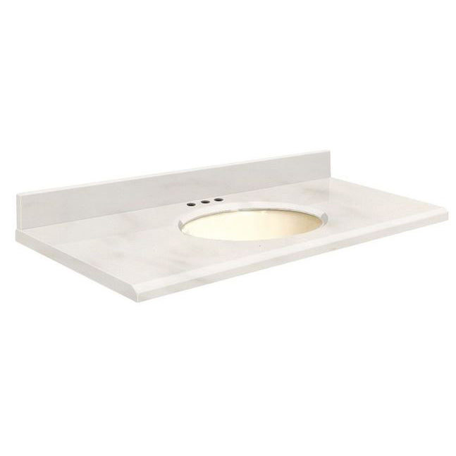 VANITY TOP 31X22 8CC QUARTZ Q3122-4M-E-B-8 ANTIQUE WHT