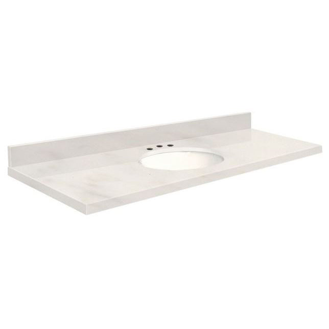 VANITY TOP 61X22 8CN QUARTZ Q6122-4M-A-W-8C ANTIQUE WHT