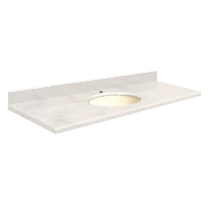VANITY TOP 61X22 CHO QUARTZ Q6122-4M-E-B-1 ANTIQUE WHT