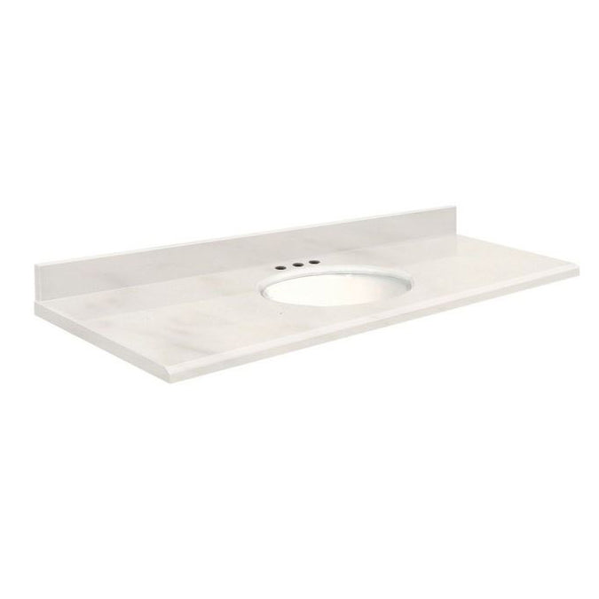 VANITY TOP 61X22 8CC QUARTZ Q6122-4M-E-W-8 ANTIQUE WHT