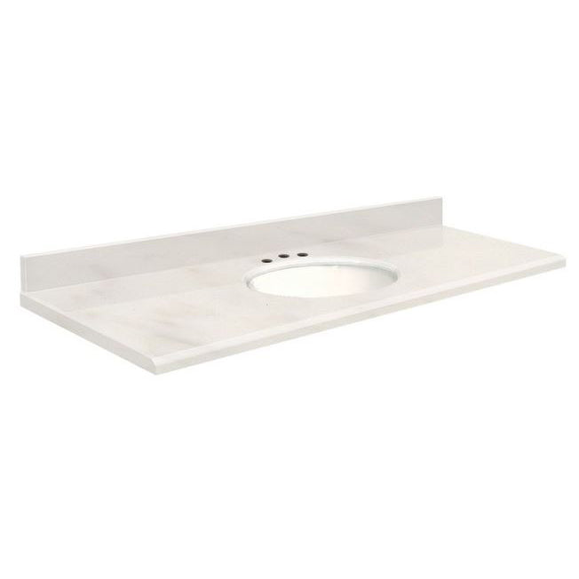 VANITY TOP 61X22 8CN QUARTZ Q6122-4M-E-W-8C ANTIQUE WHT