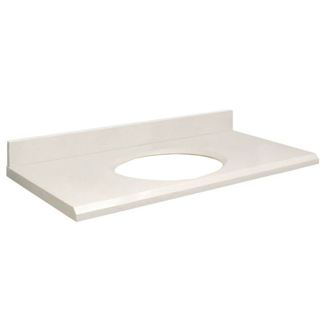 VANITY TOP 37X19 8CC QUARTZ Q3719-4W-A-W-8 NAT. WHITE