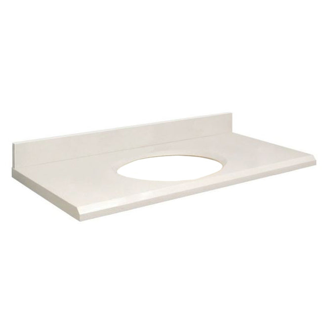 VANITY TOP 37X19 8CN QUARTZ Q3719-4W-A-W-8C NAT. WHITE