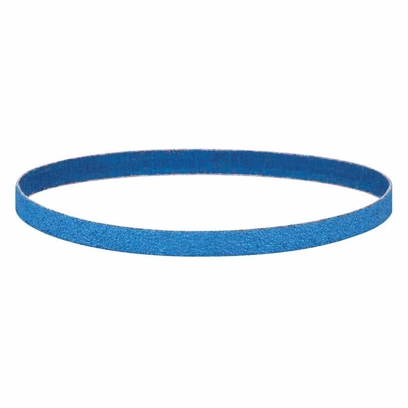 Alumina Zirconia 80 Grit, Medium 1/2" x 18" Sanding Belt