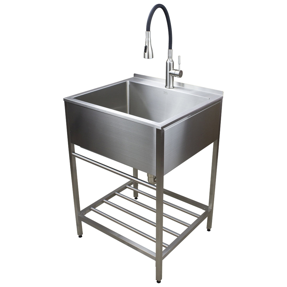 Farmhouse Laundry Sink Kit 24-13/16x22x35-13/64" in Satin