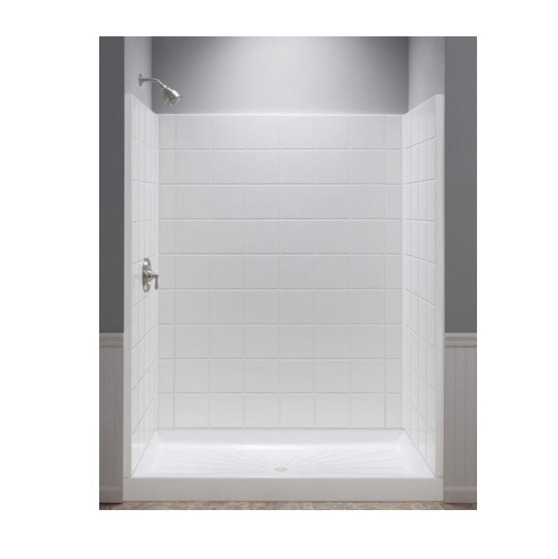 WALL SET 36X60 WHT 760T-36WHT SHWR DURAWALL TILE PATTERN