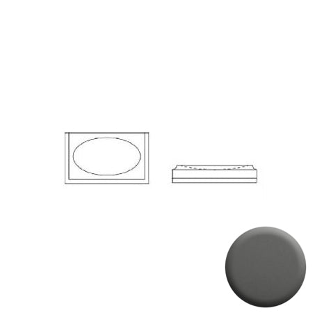 Soap Dish 5x3x1" in Grey