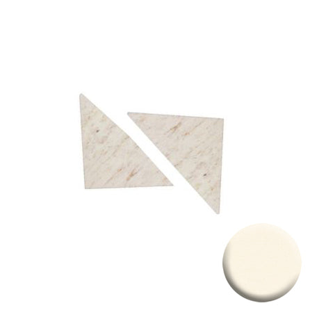 Corner Shelf 8x8x1/2" in Cameo/Biscuit, Pair