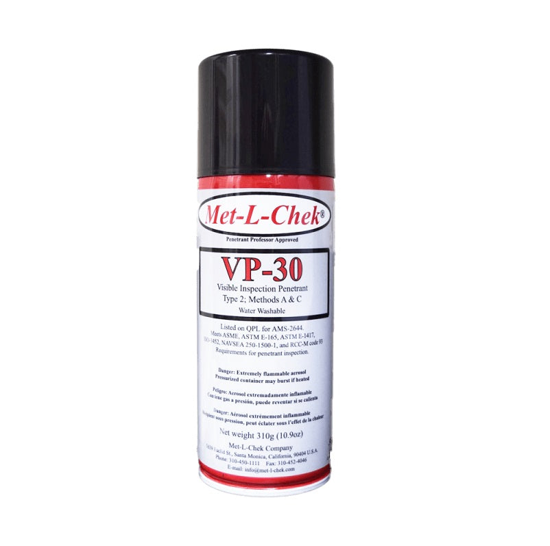PENETRANT 16oz VP-30-16 VISIBLE MET-L-CHECK TYPE 2 METHOD A/C