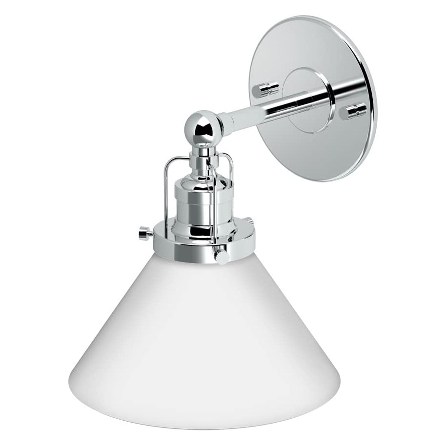 Cafe Single Light Sconce in Chrome