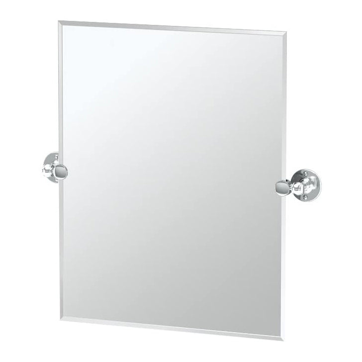 Cafe 19-1/2x24" Tilting Frameless Rectangle Mirror in Chrome