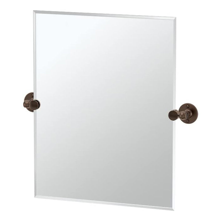 Cafe 19-1/2x24" Tilting Frameless Rectangle Mirror in Bronze