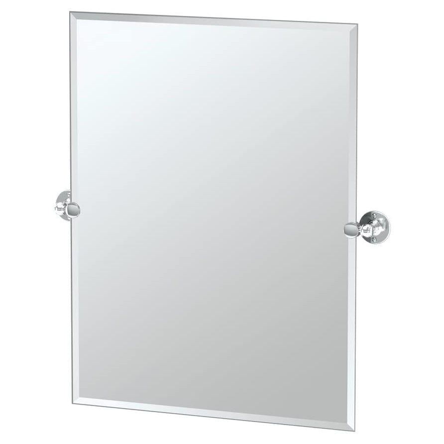 Cafe 23-1/2x31-1/2" Tilt Frameless Rectangle Mirror, Chrome