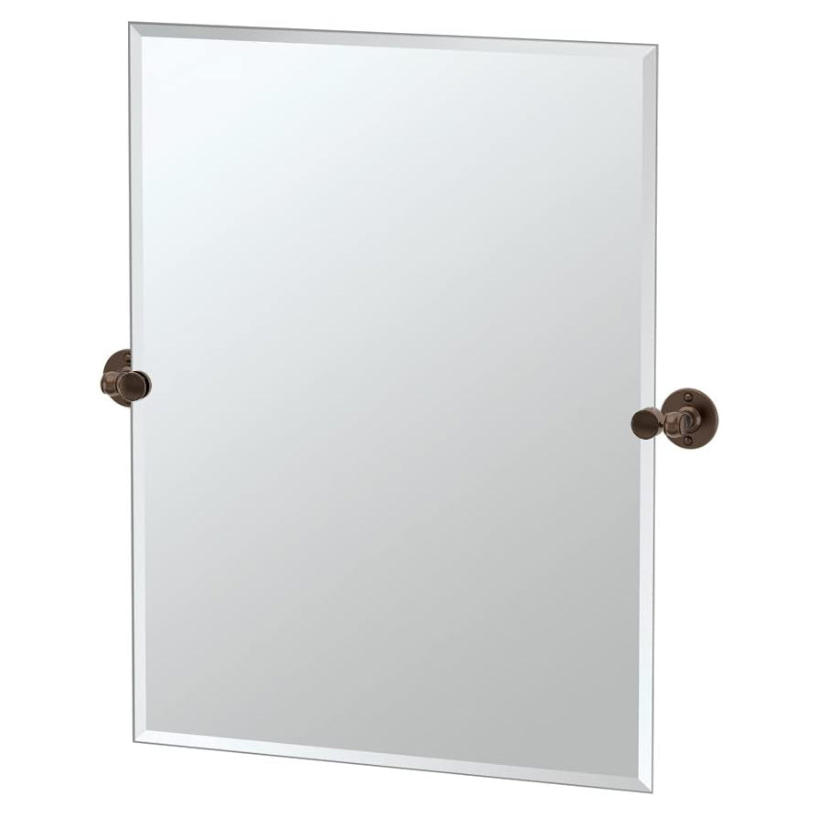 Cafe 23-1/2x31-1/2" Tilt Frameless Rectangle Mirror, Bronze