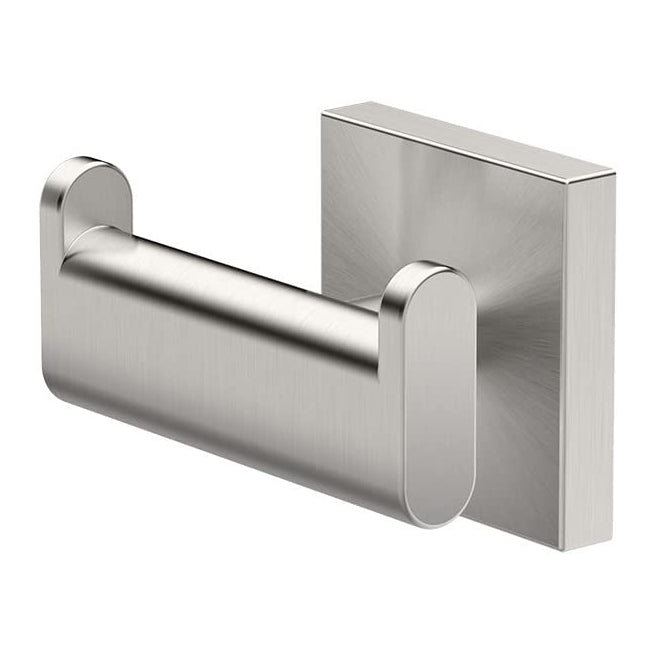 Elevate Double Robe Hook in Satin Nickel