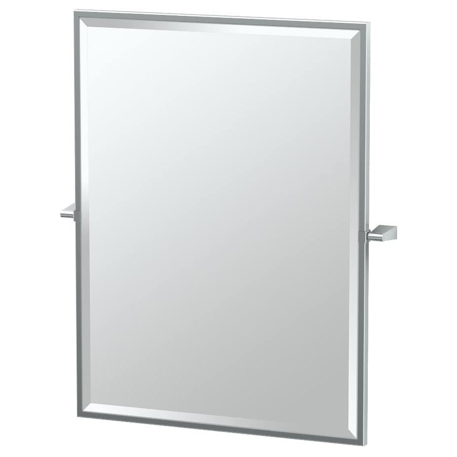 Bleu 24-1/2x32-1/2" Pivot Framed Rectangle Mirror in Chrome