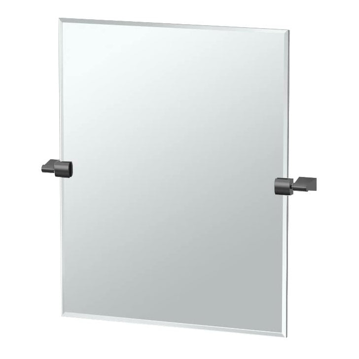 Bleu 19-1/2x24" Tilting Rectangle Mirror in Matte Black