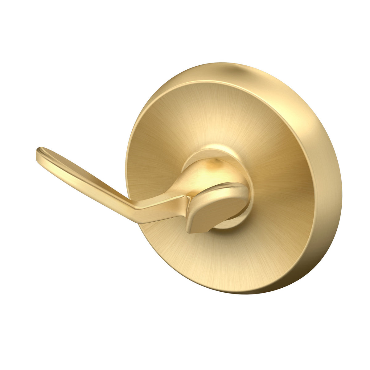 Designer II Double Robe Hook in Brushed Brass