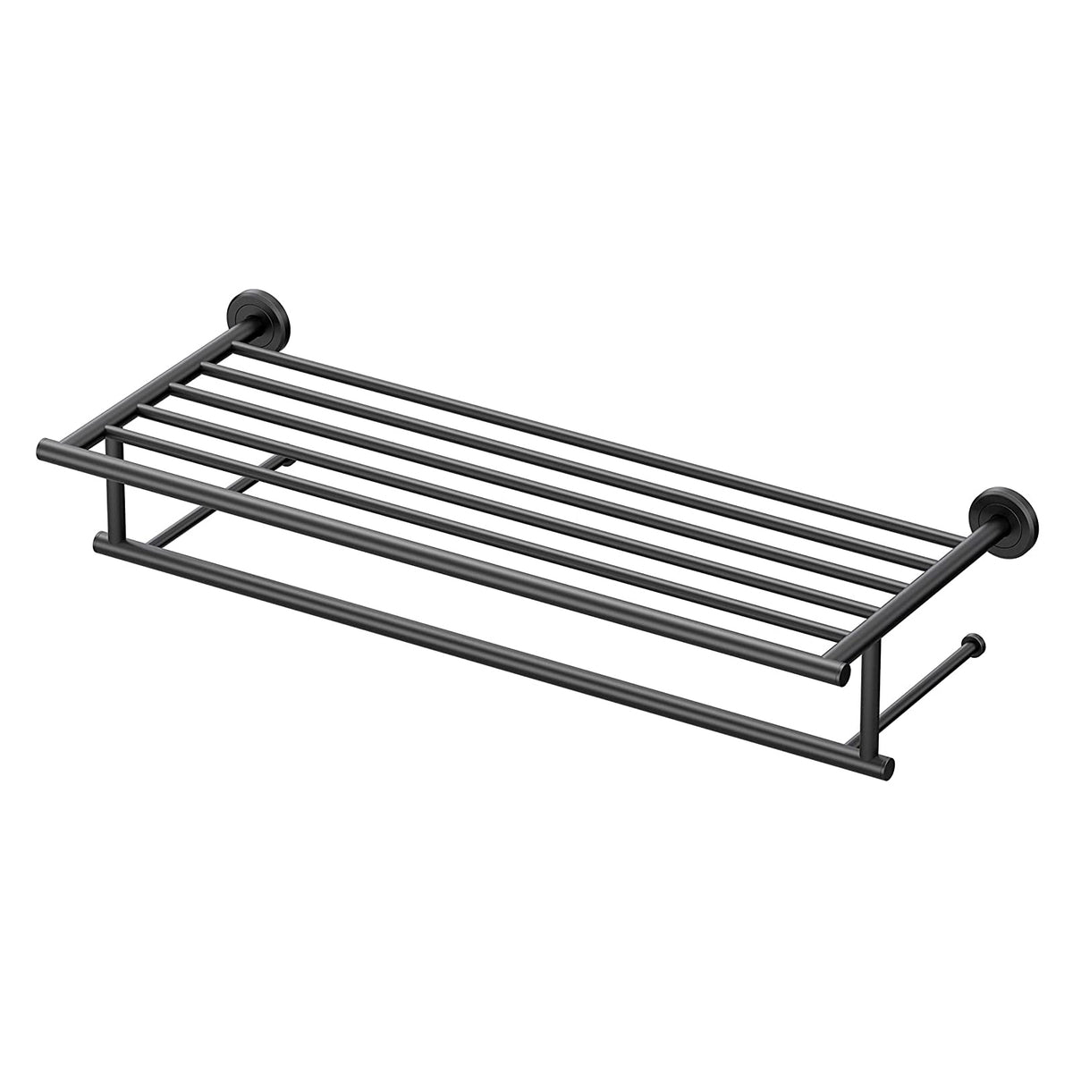 Latitude² 24" Minimalist Towel Rack in Matte Black