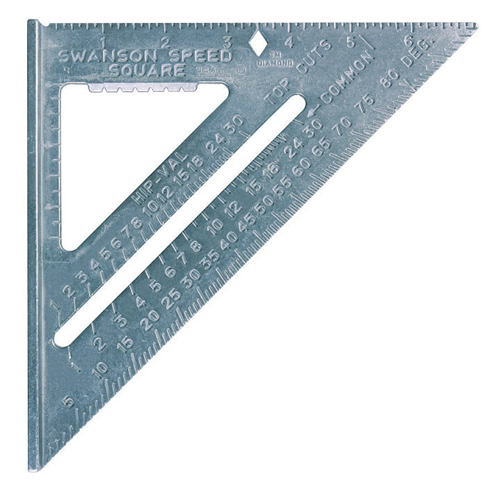 The Speed Square 7in T0101 w/Plain Marking Includes Swanson's Little Blue Book