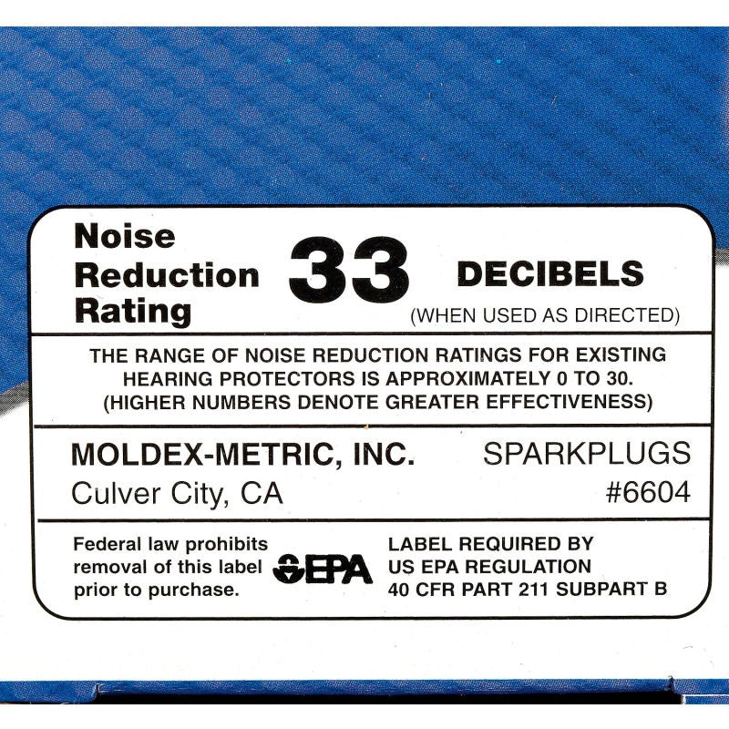 Earplugs NRR-33 dB Multi-Color Uncorded SparkPlugs 200 Pair per Box